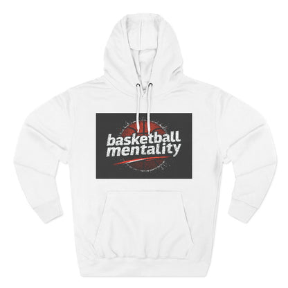 Color: White | Size: S | Product: Basketball Mentality Bold Graphic Hoodie | Category: Unisex