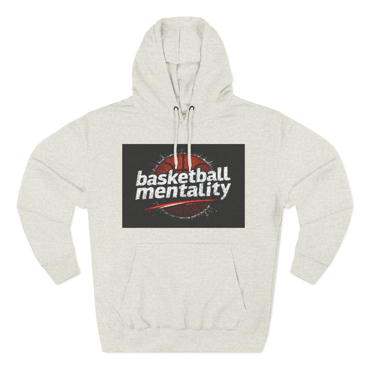 Color: Oatmeal Heather | Size: S | Product: Basketball Mentality Bold Graphic Hoodie | Category: Unisex