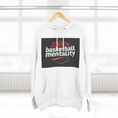 Color: White | Size: S | Product: Basketball Mentality Bold Graphic Hoodie | Category: Unisex