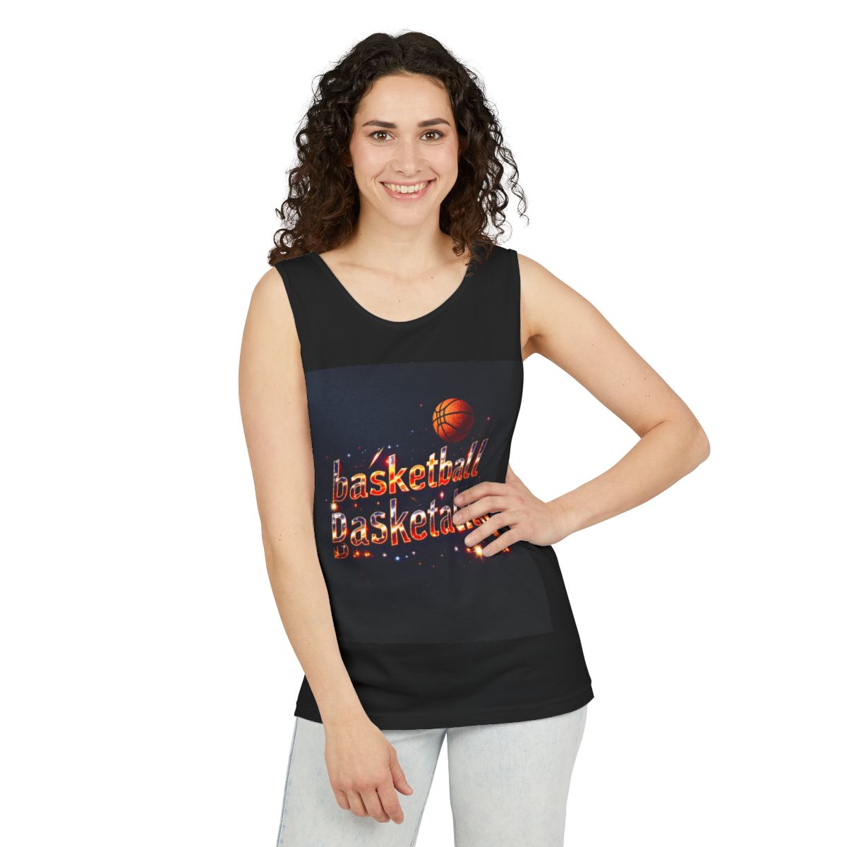 Color: Black | Size: XS | Product: Basketball Mentality Minimalist Tanktop | Category: Unisex