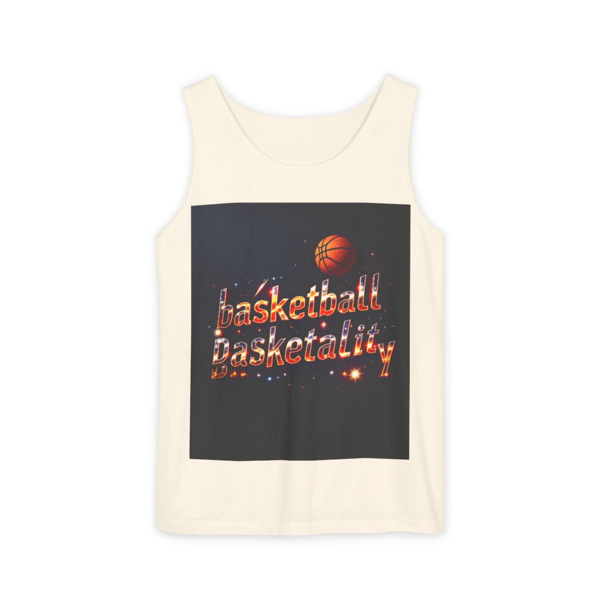 Color: Ivory | Size: S | Product: Basketball Mentality Minimalist Tanktop | Category: Unisex