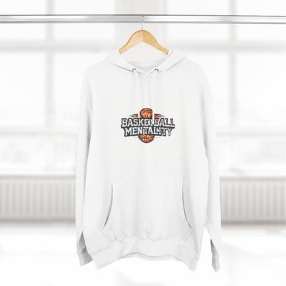 Color: White | Size: S | Product: Basketball Mentality Typography Hoodie | Category: Unisex