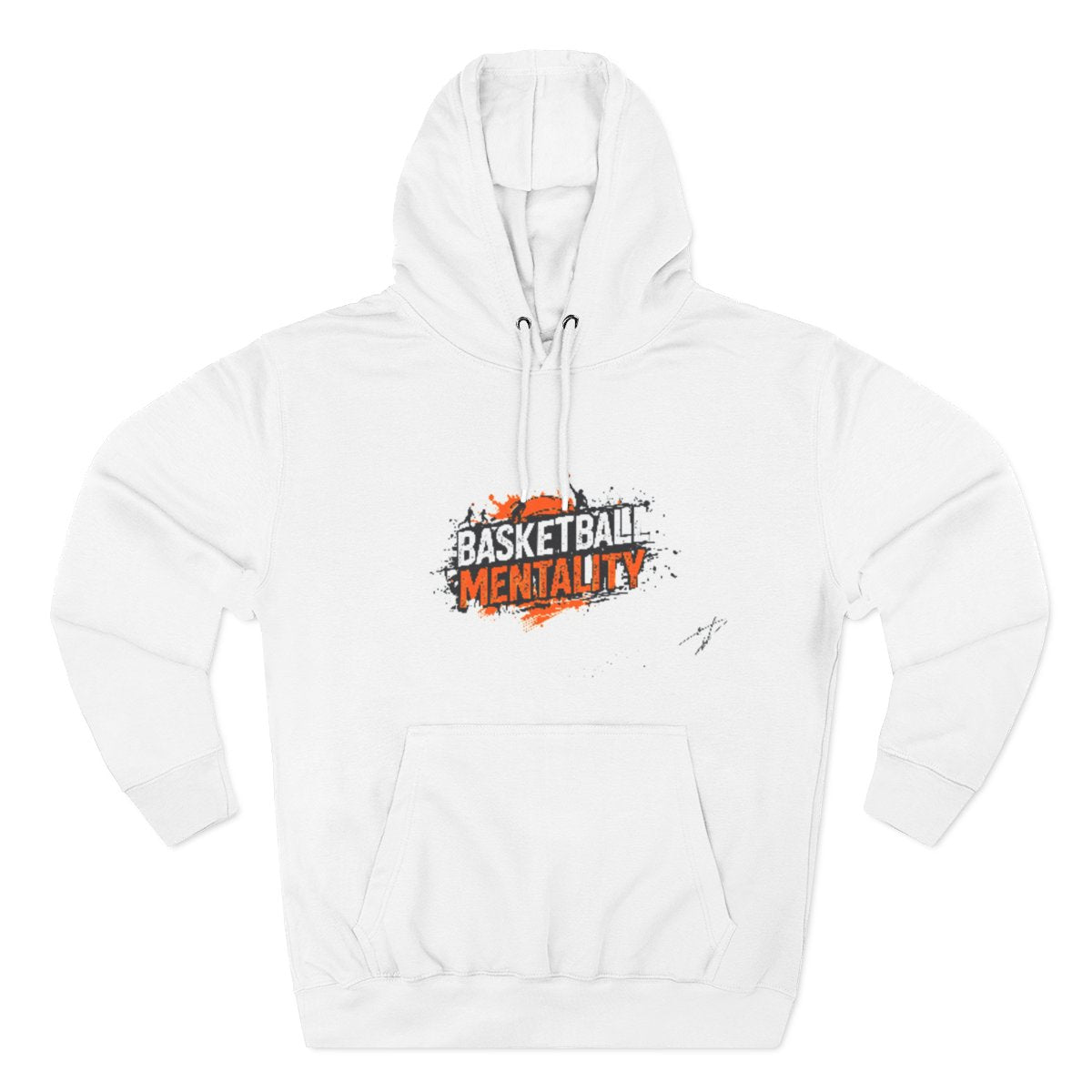 Color: White | Size: S | Product: Basketball Mentality Vibrant Hoodie | Category: Unisex