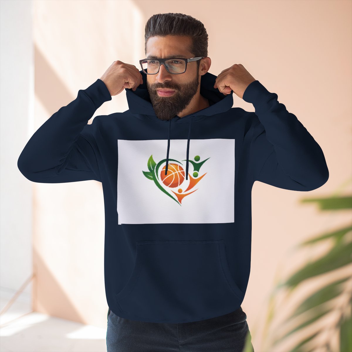 Color: Navy | Size: S | Product: Basketball Wellness Contemporary Hoodie | Category: Unisex