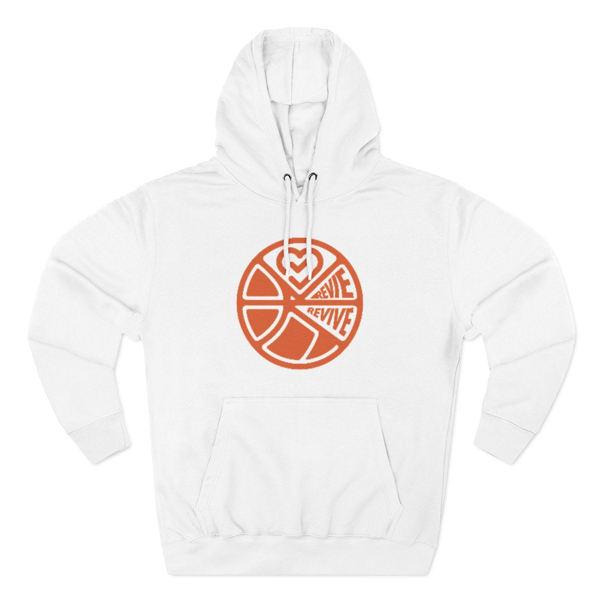 Color: White | Size: S | Product: Basketball Wellness Contemporary Logo Hoodie | Category: Unisex