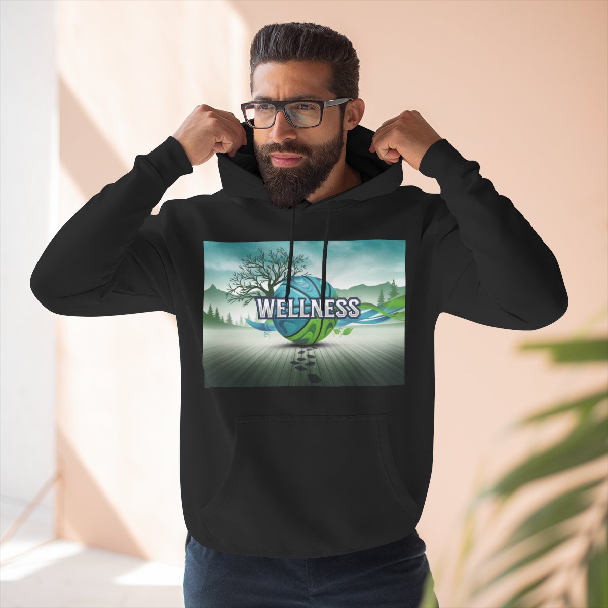 Color: Black | Size: S | Product: Basketball Wellness Iconic Hoodie | Category: Unisex