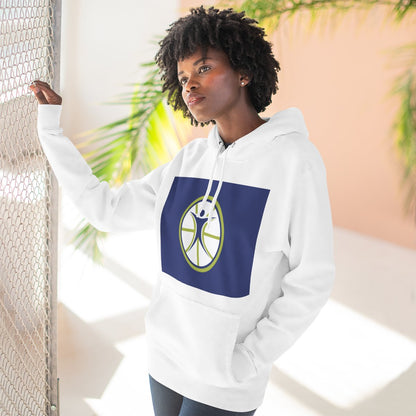 Color: White | Size: S | Product: Basketball Wellness Inspired Hoodie | Category: Unisex