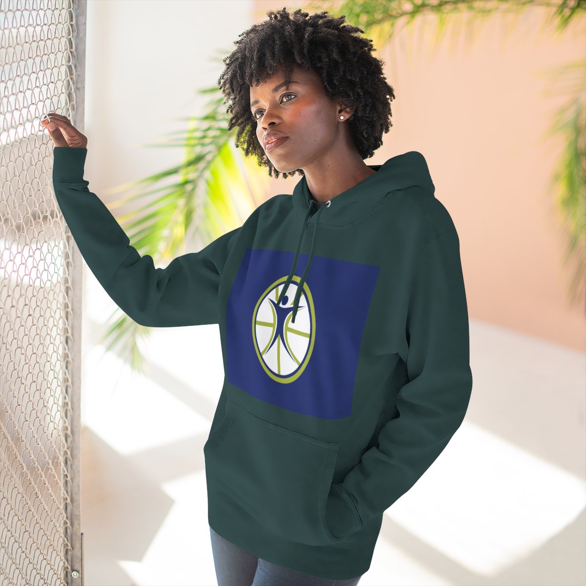 Color: Sports Green | Size: S | Product: Basketball Wellness Inspired Hoodie | Category: Unisex