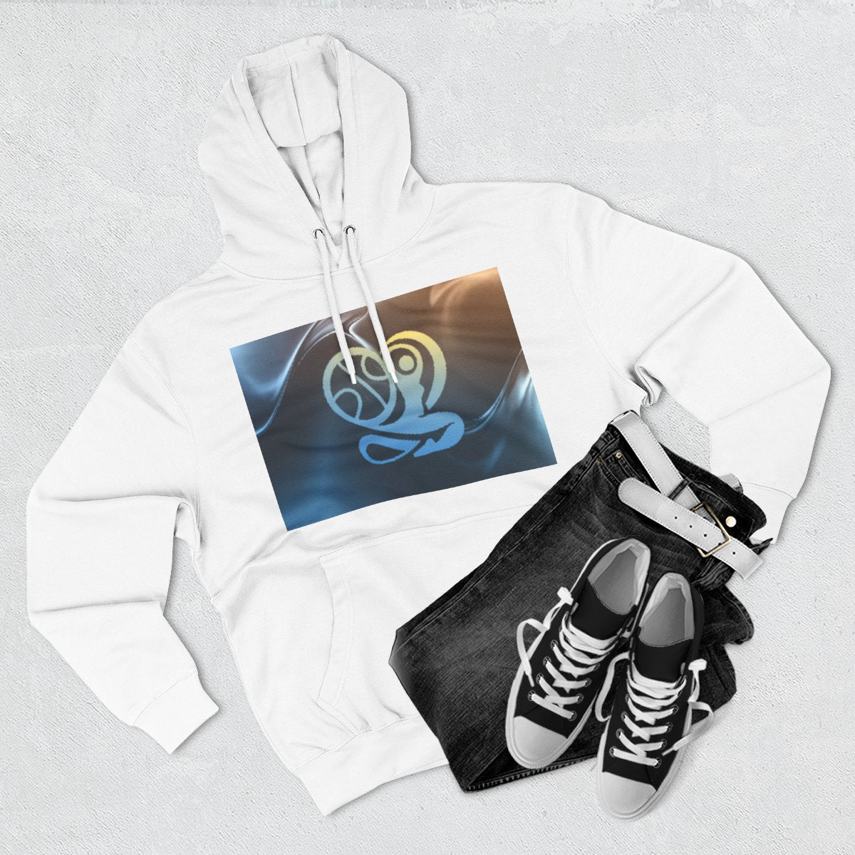 Color: White | Size: S | Product: Basketball Wellness Inspired Hoodie | Category: Unisex