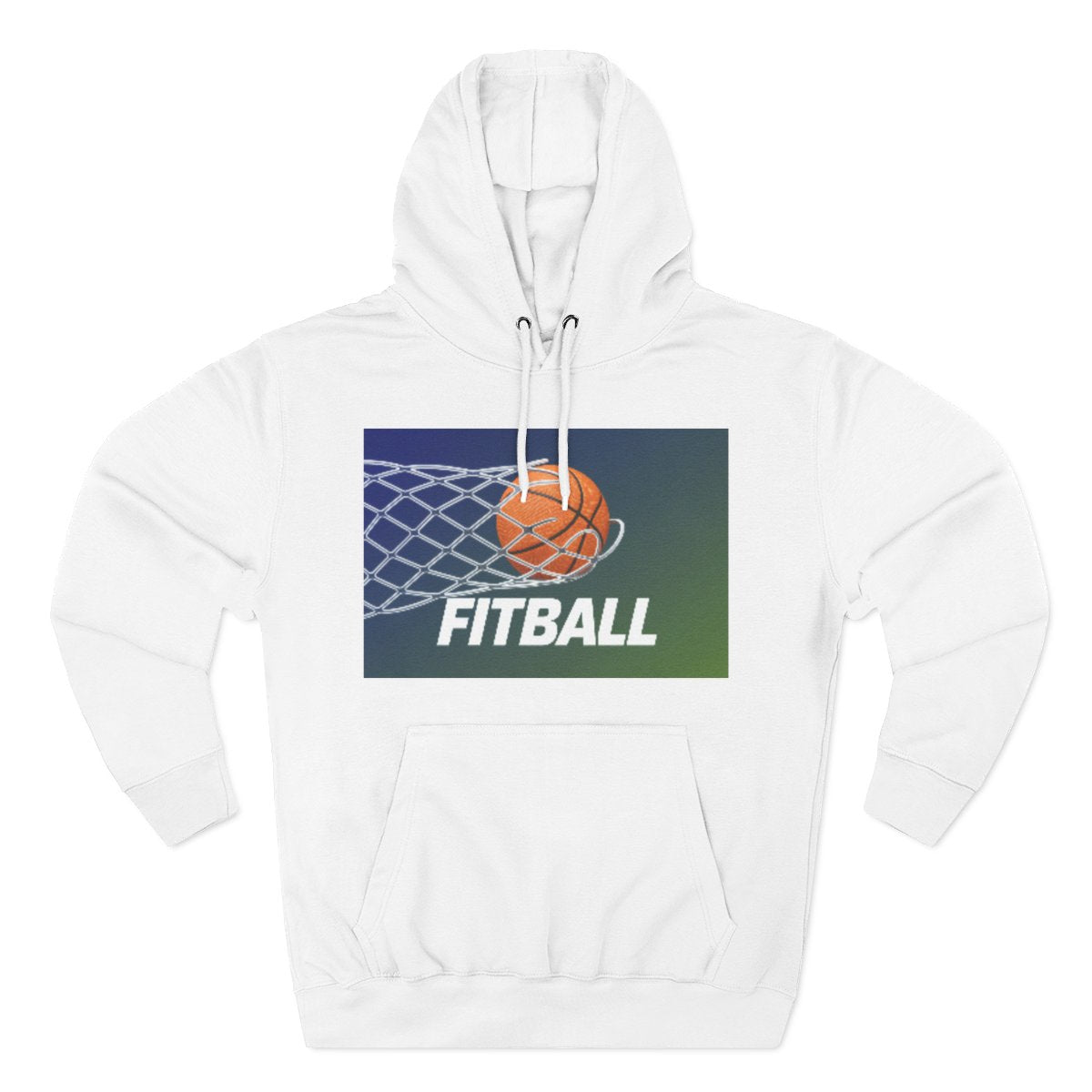 Color: White | Size: S | Product: Basketball Wellness Inspired Hoodie | Category: Unisex