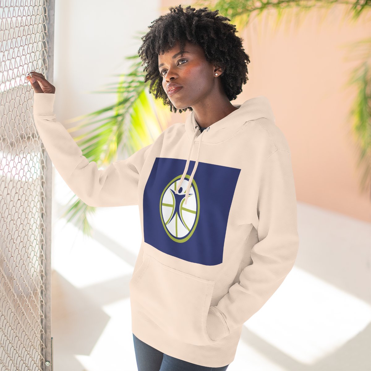 Color: Pale Pink | Size: S | Product: Basketball Wellness Inspired Hoodie | Category: Unisex