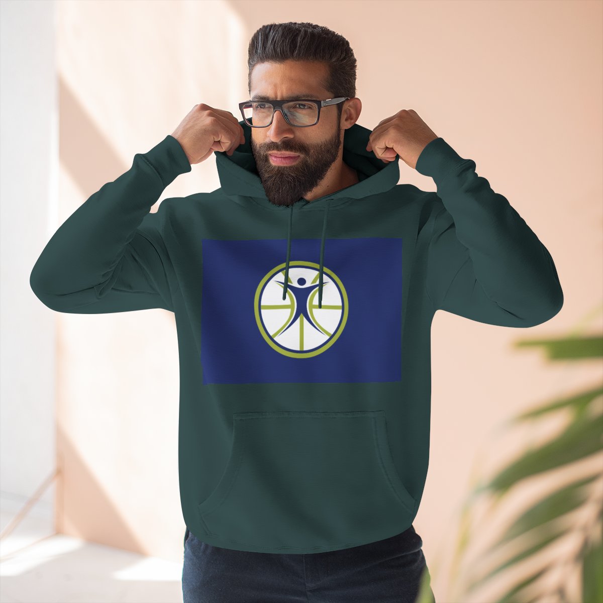 Color: Sports Green | Size: S | Product: Basketball Wellness Inspired Hoodie | Category: Unisex
