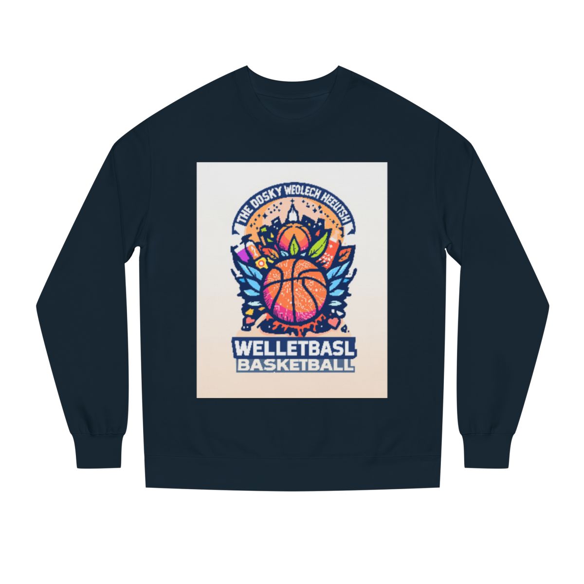 Color: Classic Navy | Size: XS | Product: Basketball Wellness Logo Crewneck | Category: Unisex