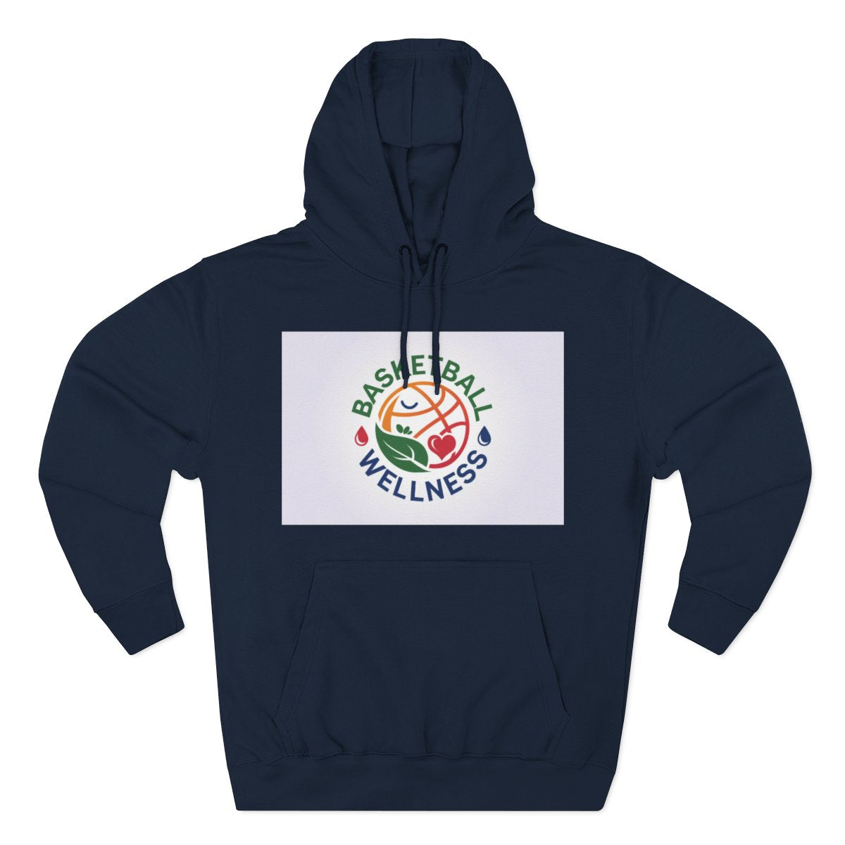 Color: Navy | Size: S | Product: Basketball Wellness Logo Hoodie | Category: Unisex