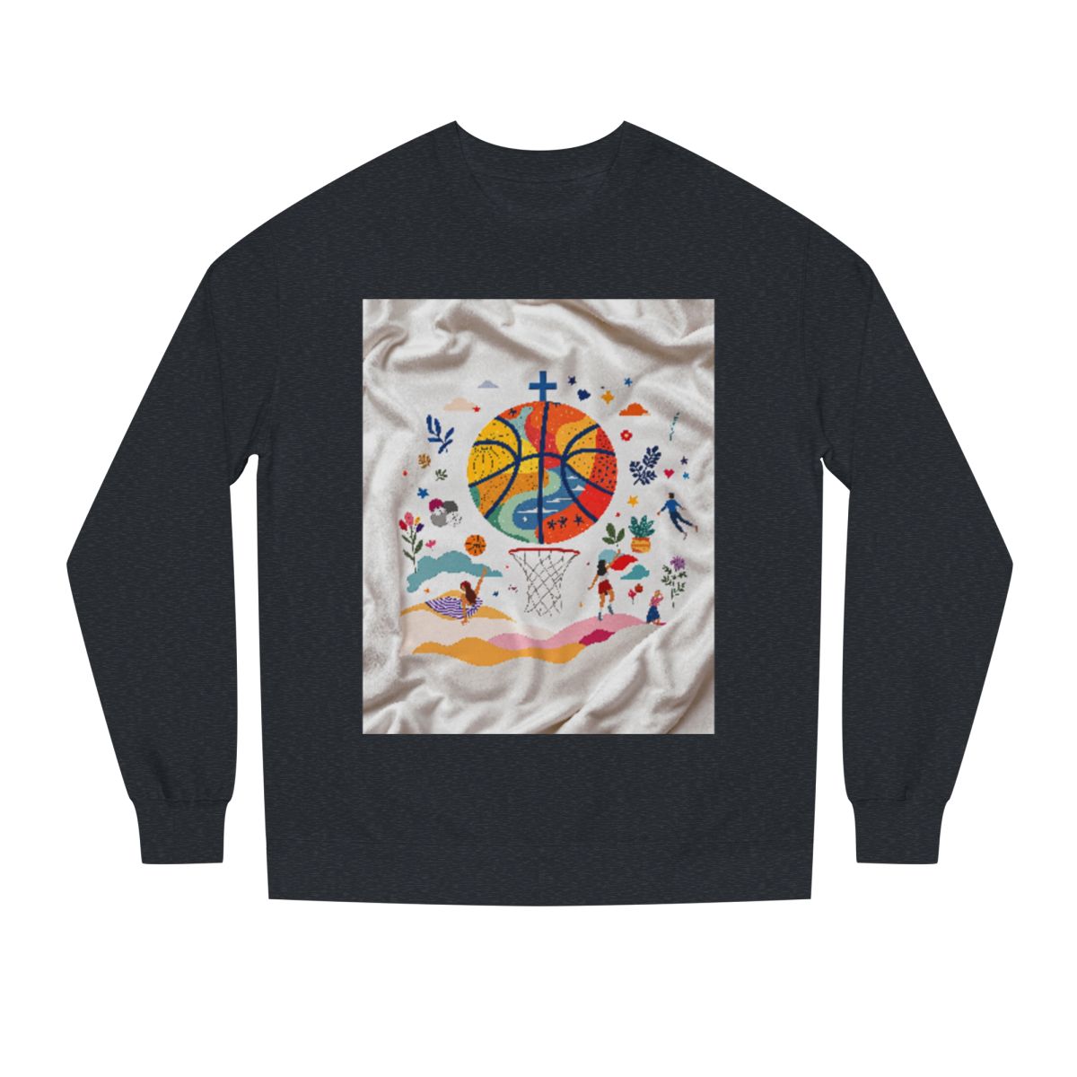 Color: Charcoal Heather | Size: XS | Product: Basketball Wellness Mindful Crewneck | Category: Unisex