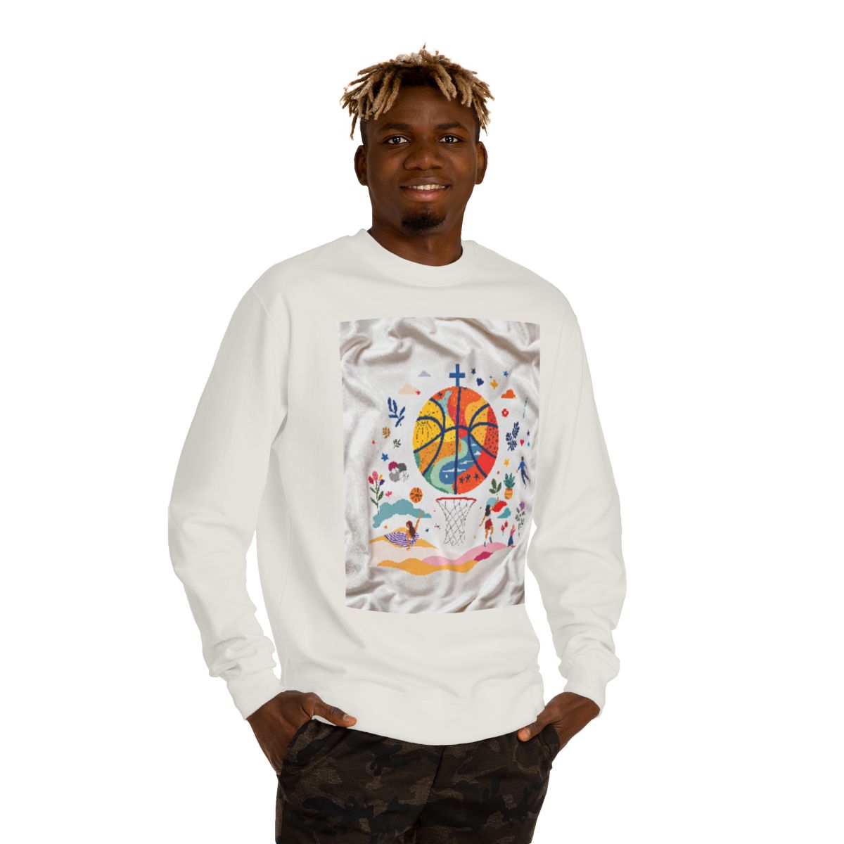 Color: Bone | Size: XS | Product: Basketball Wellness Mindful Crewneck | Category: Unisex