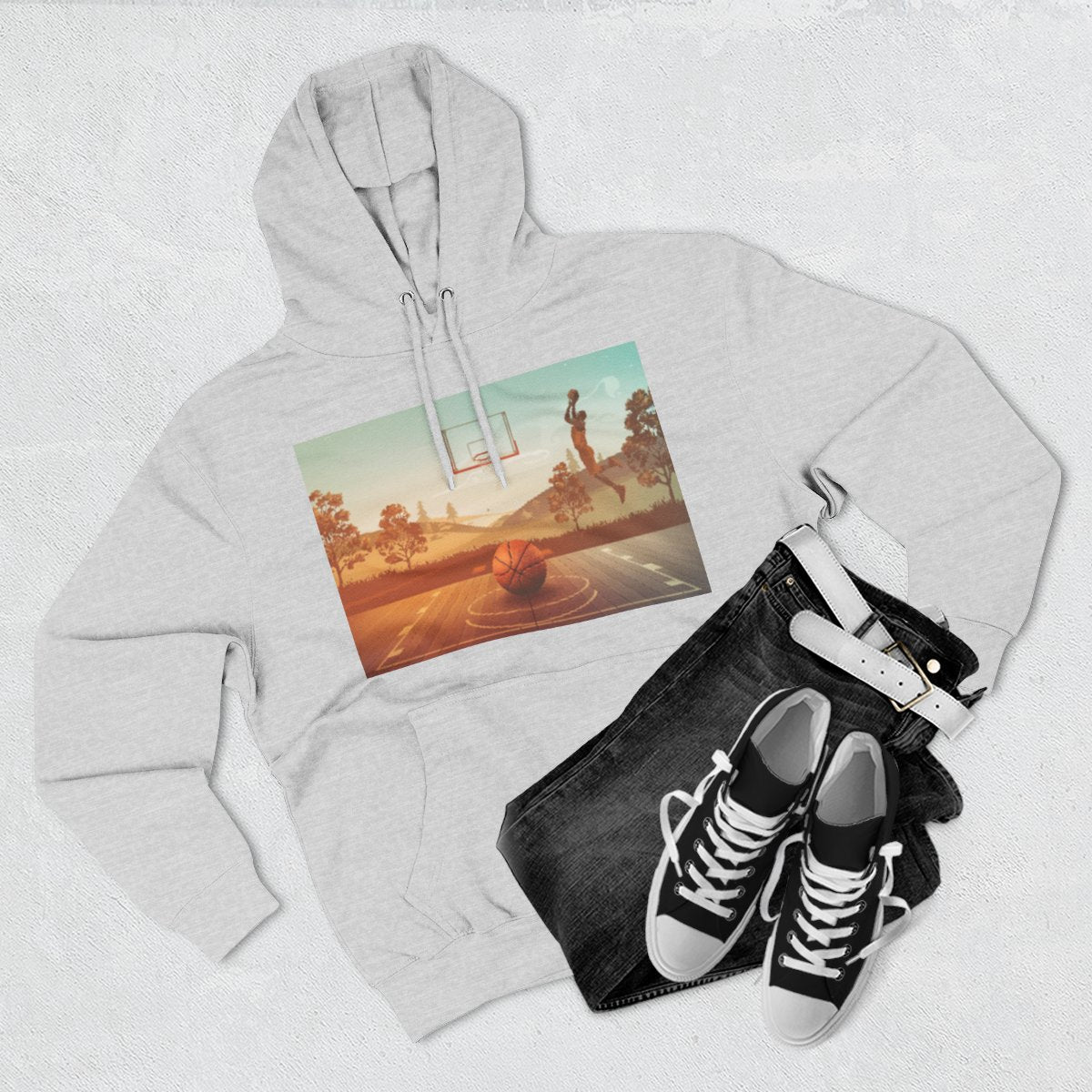 Color: Heather Grey | Size: S | Product: Basketball Wellness Mindset Hoodie | Category: Unisex