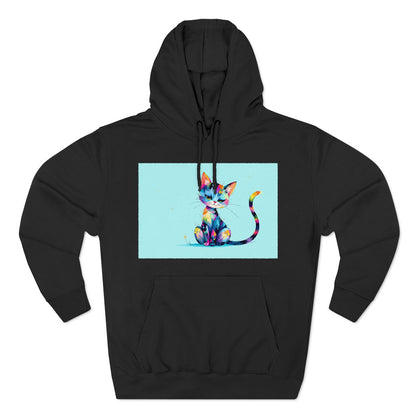 Color: Black | Size: S | Product: Charming Cat Artistic Hoodie | Category: Unisex