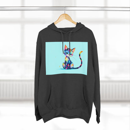 Color: Charcoal Heather | Size: S | Product: Charming Cat Artistic Hoodie | Category: Unisex