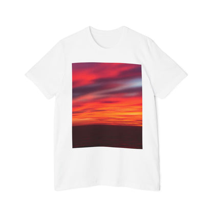 Color: White | Size: XS | Product: Colorful Sunset Vibrant T-Shirt | Category: Unisex