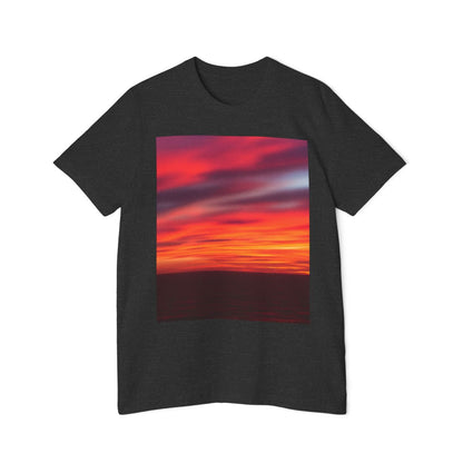 Color: Dark Grey Heather | Size: XS | Product: Colorful Sunset Vibrant T-Shirt | Category: Unisex