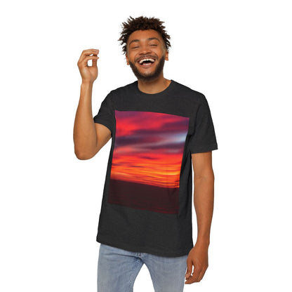Color: Dark Grey Heather | Size: XS | Product: Colorful Sunset Vibrant T-Shirt | Category: Unisex