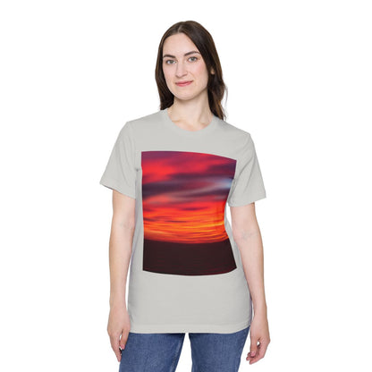 Color: Silver | Size: XS | Product: Colorful Sunset Vibrant T-Shirt | Category: Unisex