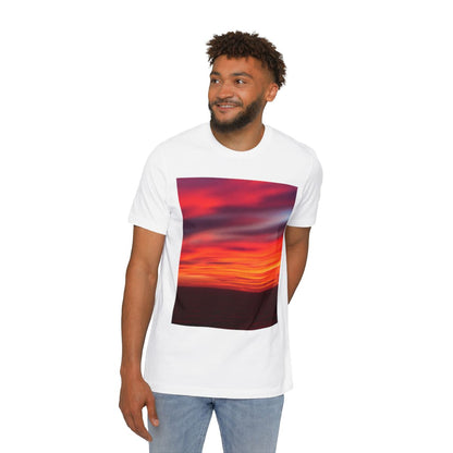 Color: White | Size: XS | Product: Colorful Sunset Vibrant T-Shirt | Category: Unisex