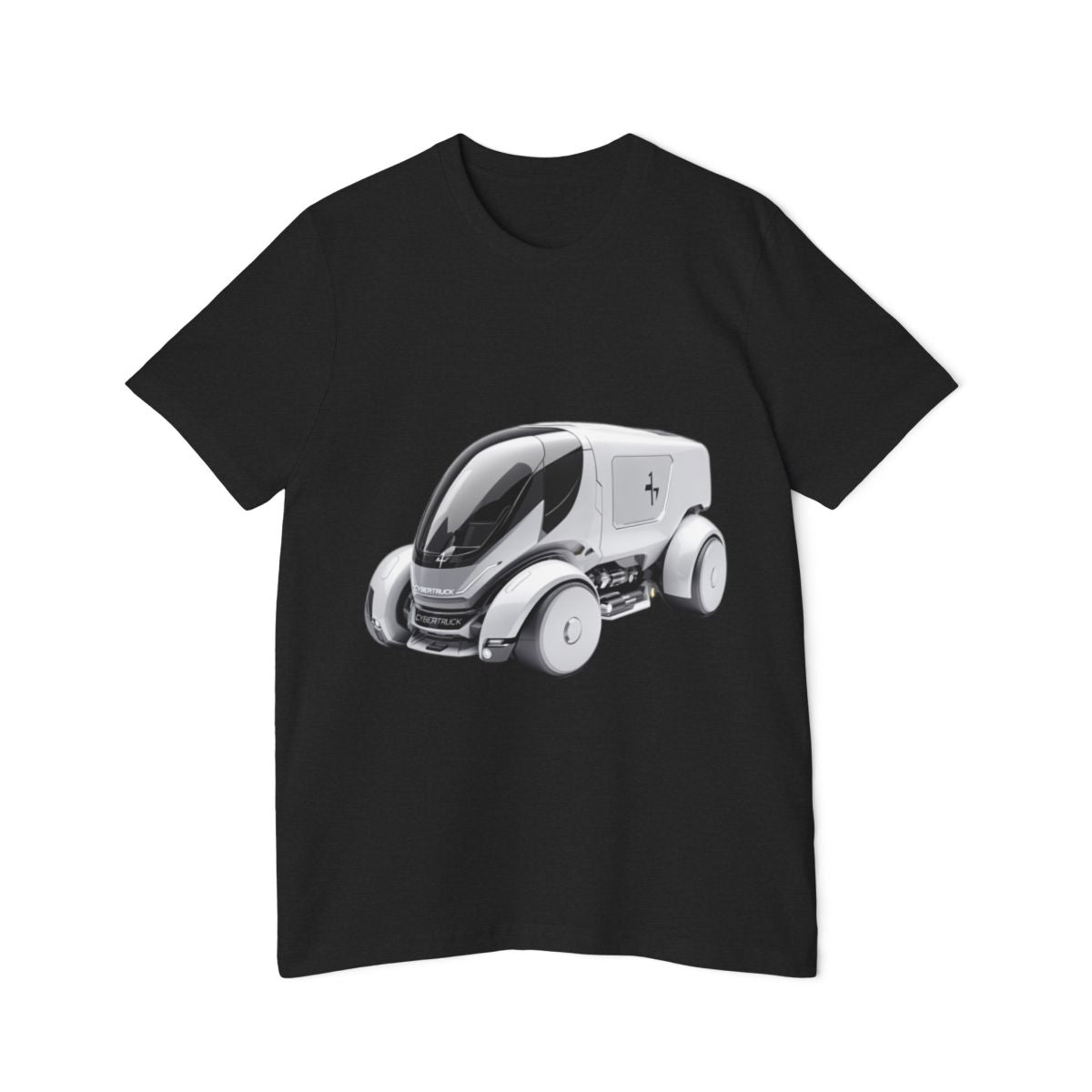 Color: Solid Black Blend | Size: XS | Product: Cybertruck Art Deco T-Shirt | Category: Unisex