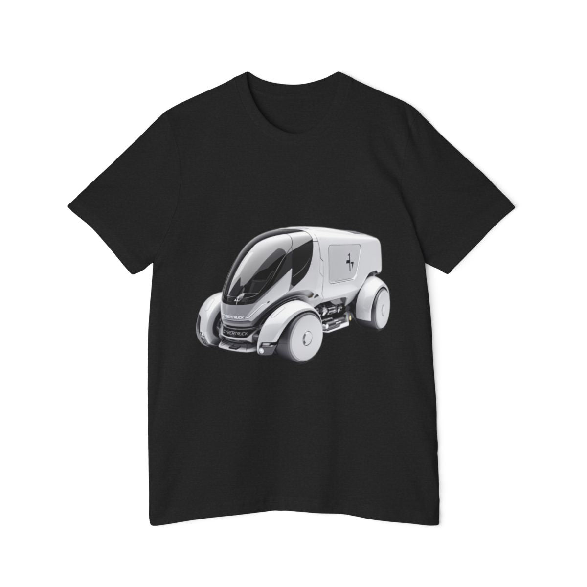 Color: Solid Black Blend | Size: XS | Product: Cybertruck Art Deco T-Shirt | Category: Unisex
