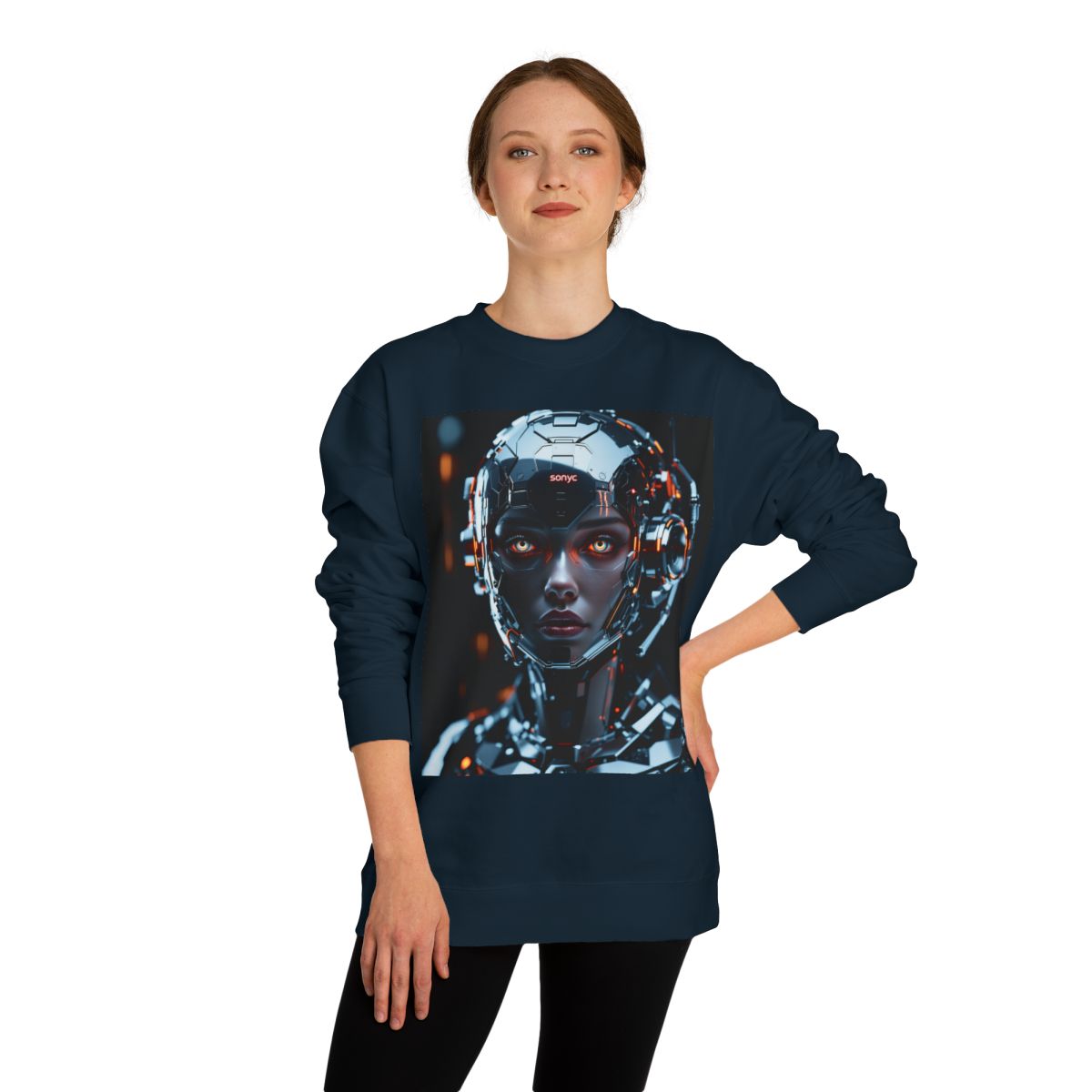 Color: Classic Navy | Size: XS | Product: Cyborg Sonyc Photorealistic Crewneck | Category: Unisex