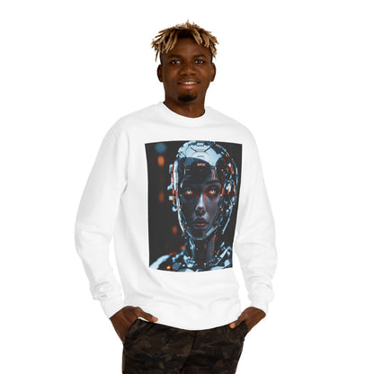 Color: White | Size: XS | Product: Cyborg Sonyc Photorealistic Crewneck | Category: Unisex