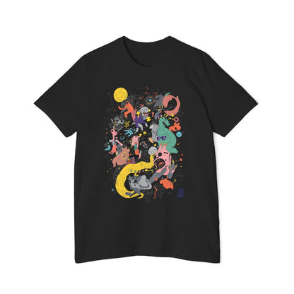 Color: Solid Black Blend | Size: XS | Product: Deax Abstract Artistic T-Shirt | Category: Unisex