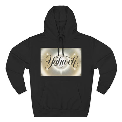 Color: Black | Size: S | Product: Divine Yahweh Typography Hoodie | Category: Unisex