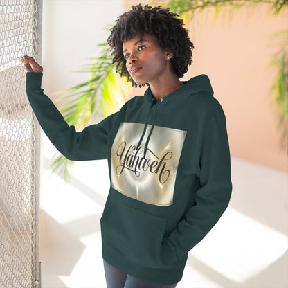 Color: Sports Green | Size: S | Product: Divine Yahweh Typography Hoodie | Category: Unisex