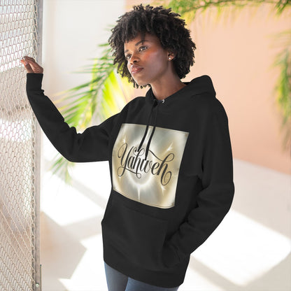 Color: Black | Size: S | Product: Divine Yahweh Typography Hoodie | Category: Unisex