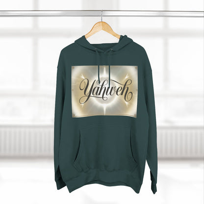 Color: Sports Green | Size: S | Product: Divine Yahweh Typography Hoodie | Category: Unisex