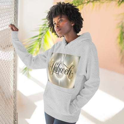 Color: Heather Grey | Size: S | Product: Divine Yahweh Typography Hoodie | Category: Unisex