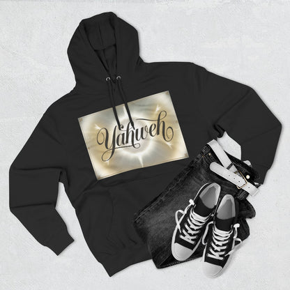 Color: Black | Size: S | Product: Divine Yahweh Typography Hoodie | Category: Unisex