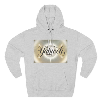 Color: Heather Grey | Size: S | Product: Divine Yahweh Typography Hoodie | Category: Unisex