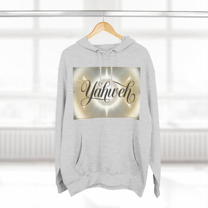 Color: Heather Grey | Size: S | Product: Divine Yahweh Typography Hoodie | Category: Unisex