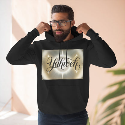 Color: Black | Size: S | Product: Divine Yahweh Typography Hoodie | Category: Unisex