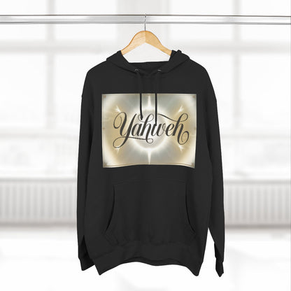 Color: Black | Size: S | Product: Divine Yahweh Typography Hoodie | Category: Unisex