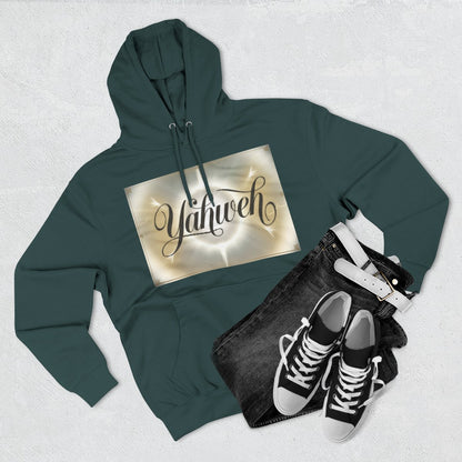 Color: Sports Green | Size: S | Product: Divine Yahweh Typography Hoodie | Category: Unisex