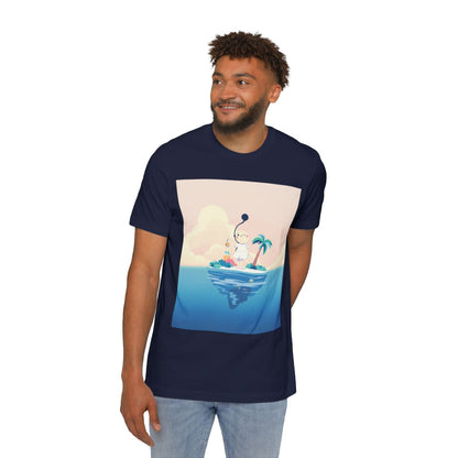 Color: Navy | Size: XS | Product: Dreamy Minimalist Floating Island T-Shirt | Category: Unisex