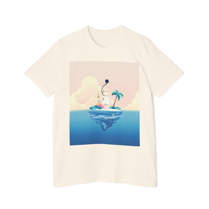 Color: Natural | Size: XS | Product: Dreamy Minimalist Floating Island T-Shirt | Category: Unisex