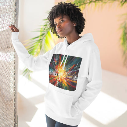Color: White | Size: S | Product: Dynamic Basketball Game Scene Hoodie | Category: Unisex