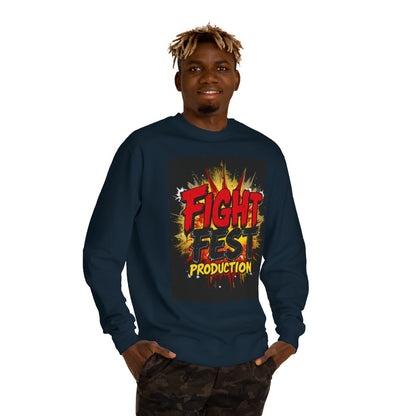 Color: Classic Navy | Size: XS | Product: Fight Fest Music-Inspired Bold Crewneck | Category: Unisex