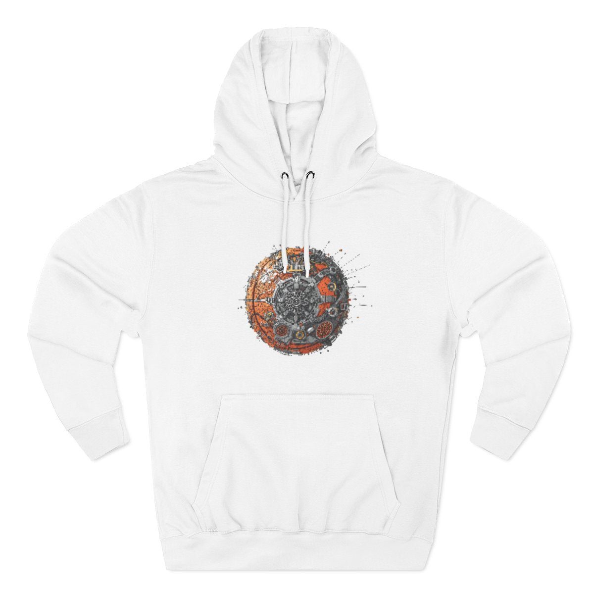 Color: White | Size: S | Product: Grenda Mental Basketball Concept Hoodie | Category: Unisex