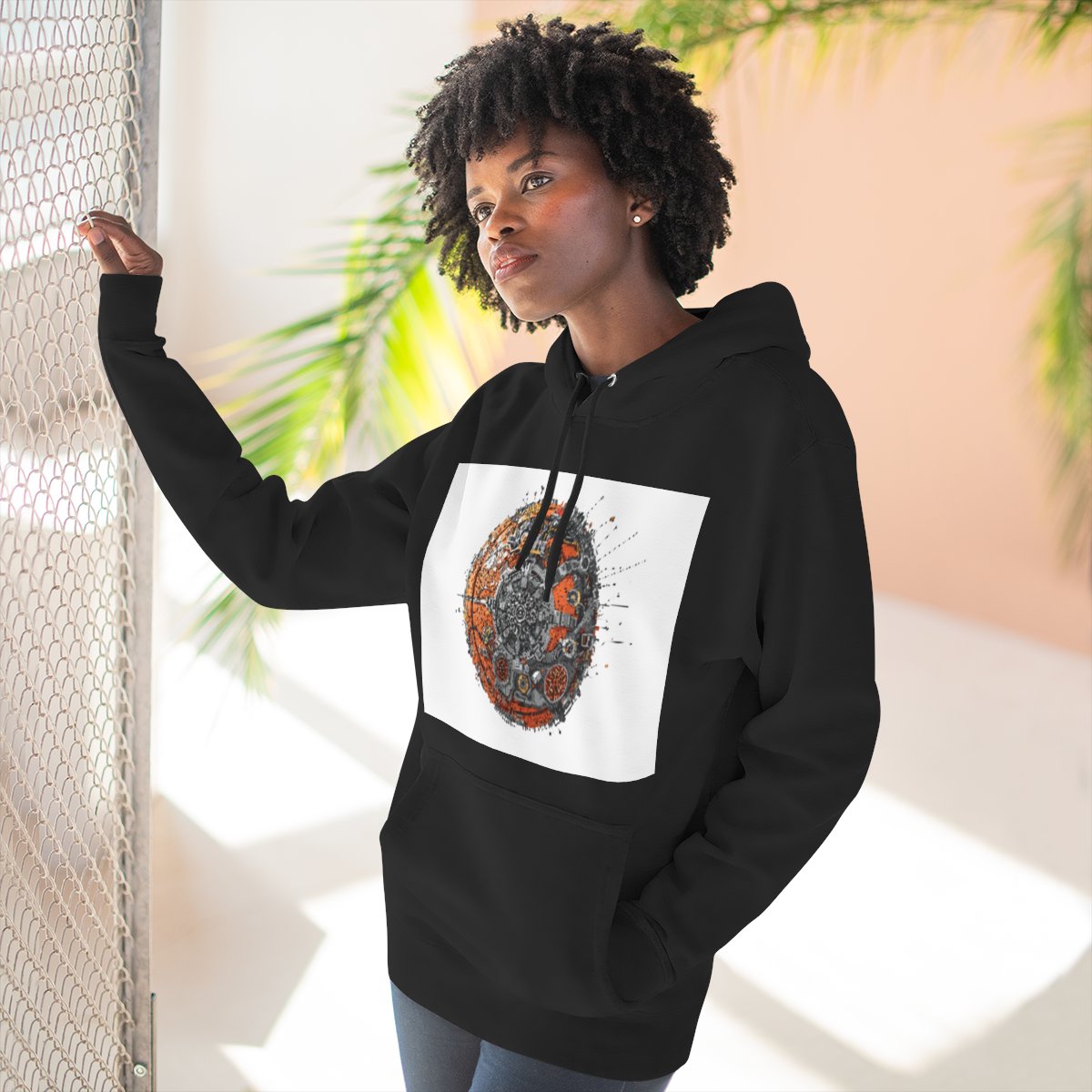 Color: Black | Size: S | Product: Grenda Mental Basketball Concept Hoodie | Category: Unisex